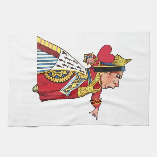 Königin der Herzen von der Alicen im Wunderland Handtuch (Horizontal)