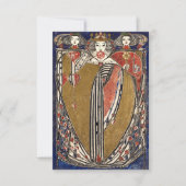 Königin der Herzen von Margaret Macdonald Mackinto Dankeskarte (Vorderseite)