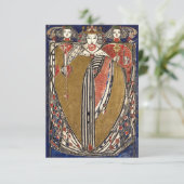 Königin der Herzen von Margaret Macdonald Mackinto Dankeskarte (Stehend Vorderseite)