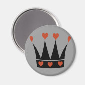 Königin der Herzenkrone Magnet (Vorderseite/Rückseite)