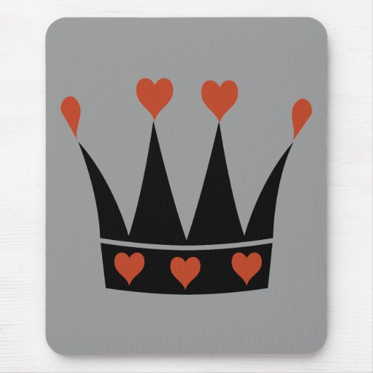 Königin der Herzenkrone Mousepad (Vorne)