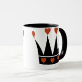 Königin der Herzenkrone Tasse (VorderseiteRechts)