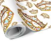 Königin der Herzgoldkronen- und Geschenkpapier (Rolleneckpunkt)