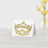 Königin der Herzkronen-Anmerkungskarte Karte (Gelbe Blume)