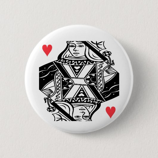 Königin der Herzschritttaste Button (Vorderseite)