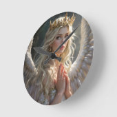 Königin der Himmelsdämmerung Runde Wanduhr (Winkel)