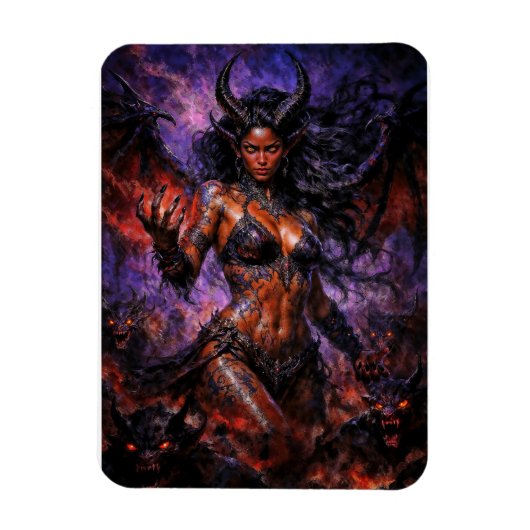 Königin der Hölle Lilith Magnet (Vertikal)