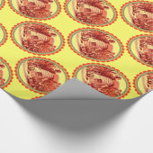 KÖNIGIN DER HONEY BIES IN SKEP / RINDFLEISCH GESCHENKPAPIER (Ecke)