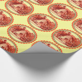 KÖNIGIN DER HONEY BIES IN SKEP / RINDFLEISCH GESCHENKPAPIER (Ecke)