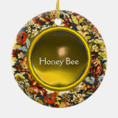 KÖNIGIN DER HONEY BIES IN SKEP / RINDFLEISCH KERAMIKORNAMENT (Hinten)