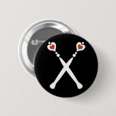 Königin der Hörschepter Button (Vorne & Hinten)