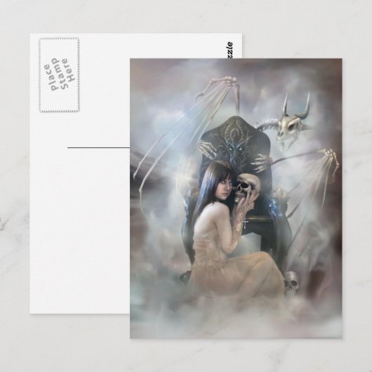 Königin der II Postkarte (Vorne/Hinten)