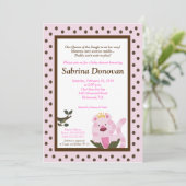 Königin der Jungle Baby Dusche Einladung 5 x 7 (Stehend Vorderseite)