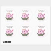 Königin der Jungle Pink Babydusche Sticker (Blatt)