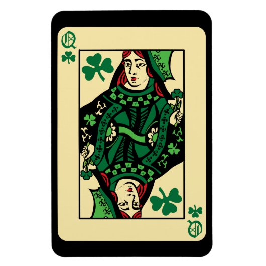Königin der Kleeblätter Magnet (Vertikal)