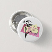 Königin der kleiner Kuchen Button (Vorne & Hinten)