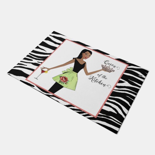 "Königin der Küche" DIVA Doormat Fußmatte (Schrägansicht)