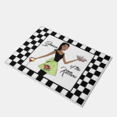 "Königin der Küche" DIVA Doormat Fußmatte (Schrägansicht)