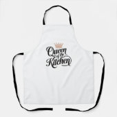 Königin der Küche - Elegantes Design Schürze (Vorderseite)