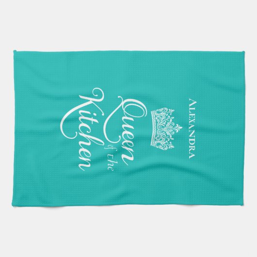 Königin der Küche Geschirrtuch (Horizontal)