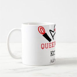 Königin der Küche Koch Kochen hinzufügen Namen Kro Kaffeetasse