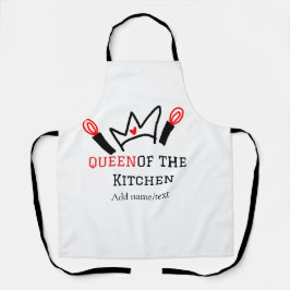 Königin der Küche Koch Kochen hinzufügen Namen Kro Schürze
