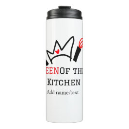 Königin der Küche Koch Kochen hinzufügen Namen Kro Thermosbecher