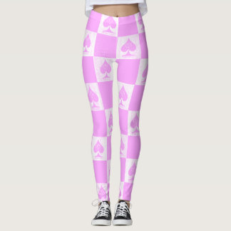 Königin der Leggings Niedlich Pink Schachbretter Q