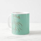Königin der Leinwand Tasse (Vorderseite Links)