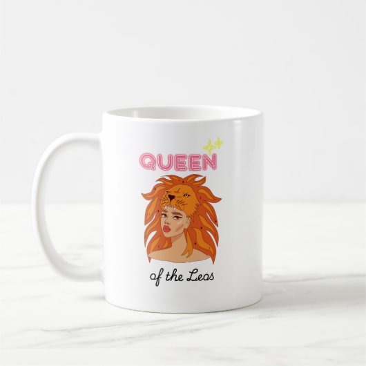 Königin der Leos Kaffeetasse (Links)