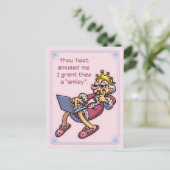 Königin der Likes Postkarte (Stehend Vorderseite)