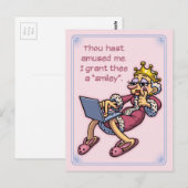 Königin der Likes Postkarte (Vorne/Hinten)