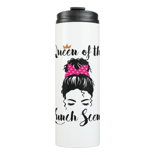 Königin der "Lunch Scene Cafeteria Worker Women" Thermosbecher (Vorderseite)