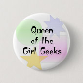 Königin der Mädchen-Aussenseiter Button (Vorderseite)