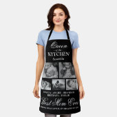 Königin der Mama Küche Foto Collage Schürze (Getragen)