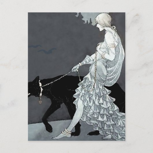 "Königin der Nacht" von Marjorie Miller Postkarte (Vorderseite)