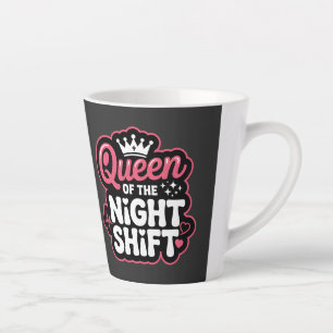 Königin der Nachtschicht Lustige rosa Krankenschwe Milchtasse