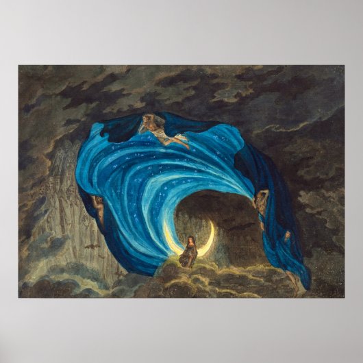 Königin der Nachtszene von Simon Quaglio Poster (Vorne)