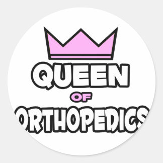 Königin der Orthopädie Runder Aufkleber