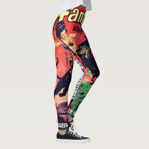 Königin der Panther World:  Fantasy Pulp Fiktion Leggings