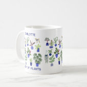 Königin der Personalisierten Pflanze Kaffeetasse (Vorderseite Links)