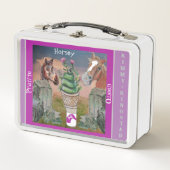 Königin der Pferdeprairie, niedlicher Graskonus un Metall Brotdose (Vorderseite)