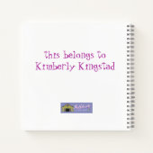 Königin der Pferdeprairie, niedlicher Graskonus un Notizblock (Rückseite)