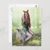 Königin der Postkarte des Frühlings (Vorne/Hinten)