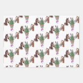 Königin der Prärie, Streifenpapier Geschenkpapier Set (Vorderseite)