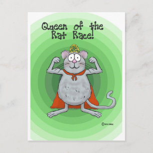 Königin der Race Boss's Day Funny Spaß Postkarte