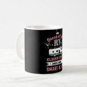 Königin der RV - Funny Gift for Women Camper Ehefr Kaffeetasse (Vorderseite Links)