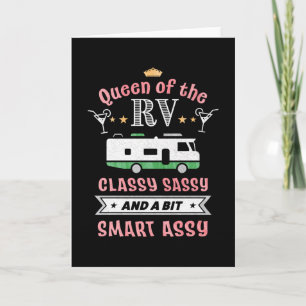 Königin der RV - Funny Gift for Women Camper Ehefr Karte