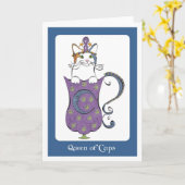 Königin der Schalen Karte (Gelbe Blume)