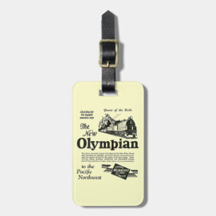 Königin der Schienen - neuer Olympier 1929 Gepäckanhänger